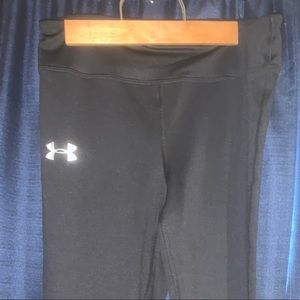 Black youth girls black cropped leggings